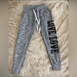 Reflex Gray Joggers with Love Print
